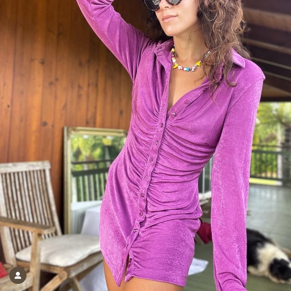 Purple with Jean Andy dress long sleeve - Picture 9 of 13